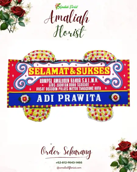 Papan Bunga Ucapan Selamat Kepongpongan